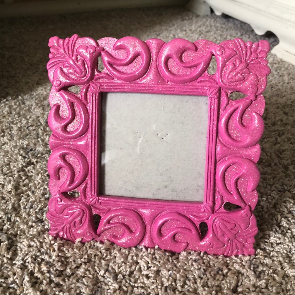 Pink sparkly picture frame
